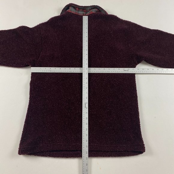 Vintage True North Canada 1/4 Zip Fleece Pullover Adult Medium Burgundy Sweater - Picture 6 of 10